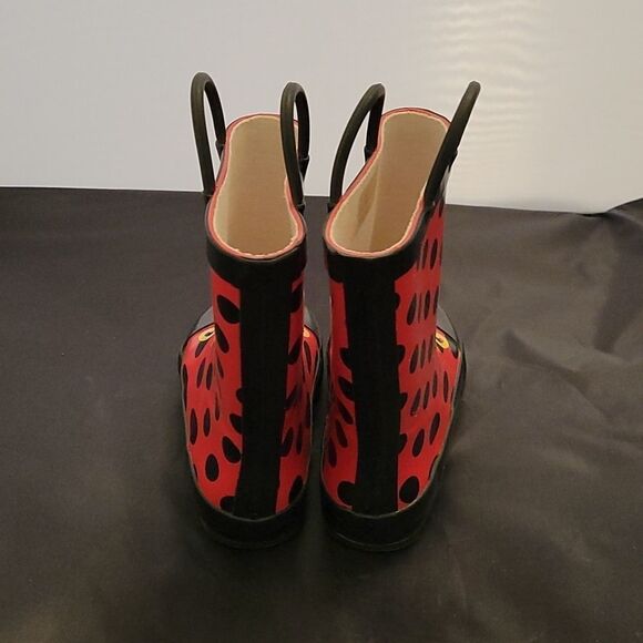 BRAND NEW LADYBUG  GIRL RAIN BOOTS - Picture 4 of 16